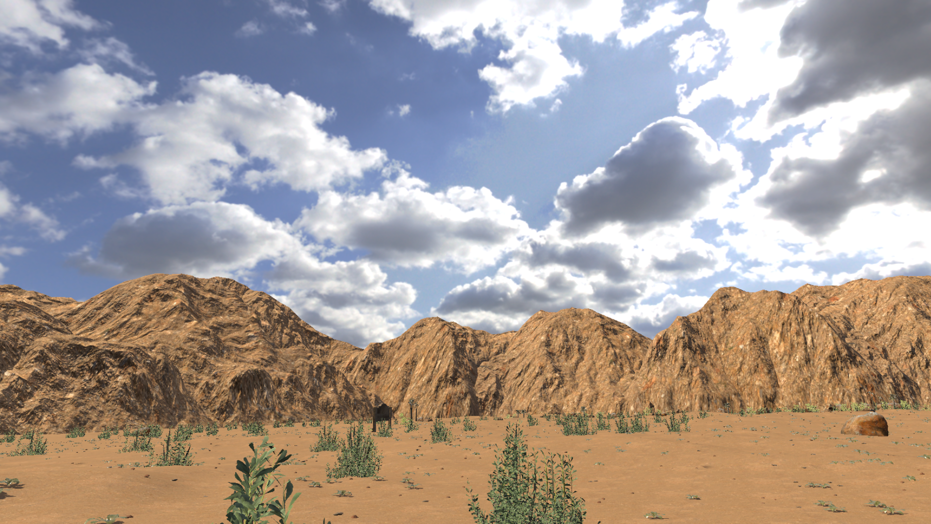 Screenshot of the warm environment